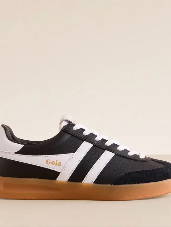 Gola Shoes - Gola Classics Women's Black & White Low-Top Sneakers with Gum Sole